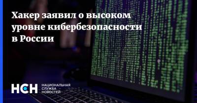 Хакер заявил о высоком уровне кибербезопасности в России