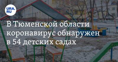 В Тюменской области коронавирус обнаружен в 54 детских садах