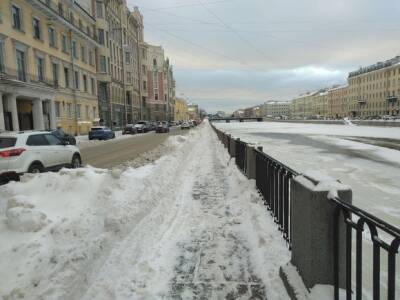 Запаркованность и дефицит дворников: в Смольном нашли «острые моменты» в уборке снега