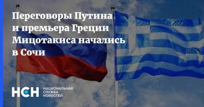 Переговоры Путина и премьера Греции Мицотакиса начались в Сочи