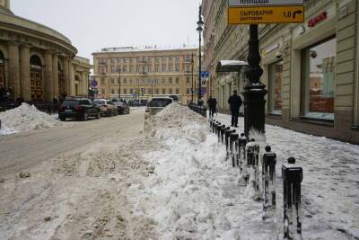 Петербургские школьники начали зарабатывать 250 рублей в час за помощь в уборке снега
