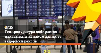 Генпрокуратура собирается наказывать авиакомпании за задержки рейсов