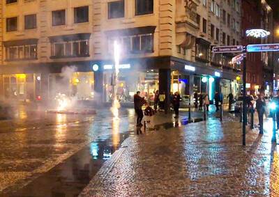 Украинца в центре Праги оштрафовали за фейерверк: видео