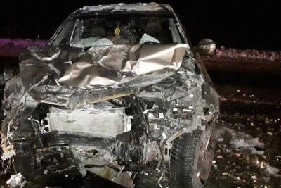 В Псковской области водитель иномарки выехала на «встречку» и получила травмы в ДТП