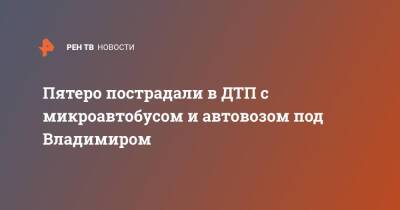 Пятеро пострадали в ДТП с микроавтобусом и автовозом под Владимиром - ren.tv - Владимирская обл.