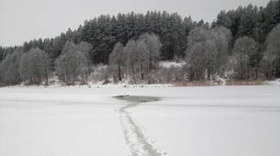 В Лепельском районе очевидцы спасли двух провалившихся под лед рыбаков