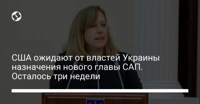 США ожидают от властей Украины назначения нового главы САП. Осталось три недели