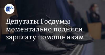 Депутаты Госдумы моментально подняли зарплату помощникам