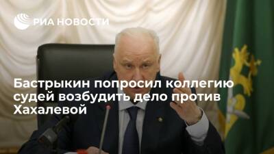Глава СК Бастрыкин попросил коллегию судей возбудить дело против экс-судьи Хахалевой
