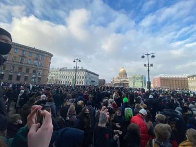 Петербургский омбудсмен насчитал 7 тысяч участников воскресных протестов