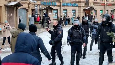 В ГУ МВД по Петербургу назвали действия полицейского с пистолетом законными