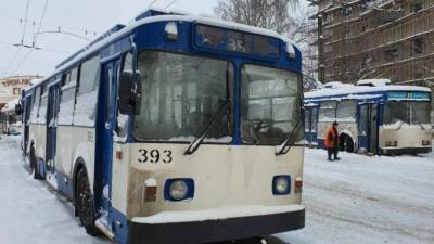 В Петрозаводск из Петербурга доставили 17 троллейбусов