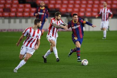 Гол Месси помог Барселоне обыграть Атлетик в Ла Лиге