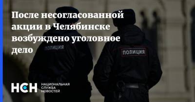 После несогласованной акции в Челябинске возбуждено уголовное дело