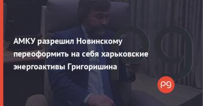 АМКУ разрешил Новинскому переоформить на себя харьковские энергоактивы Григоришина