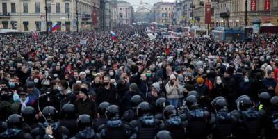 Протесты в РФ 31 января - полиция установила рекорд по задержаниям - ТЕЛЕГРАФ