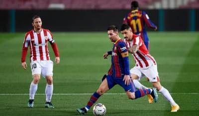 Барселона благодаря Месси взяла реванш у Атлетика за поражение в Суперкубке Испании: видео