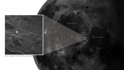 Телескопы «сфотографировали» место высадки астронавтов на Луне
