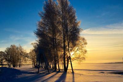 В Тверской области продолжается зима со снегом, солнцем и морозами