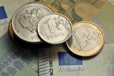 Рубль в начале дня повышается к доллару и евро