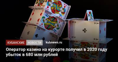 Оператор казино на курорте получил в 2020 году убыток в 680 млн рублей