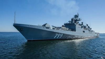 Российский фрегат провёл учения по уничтожению противника в Чёрном море