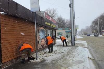 После воскресной непогоды с улиц Тамбова вывезли 800 кубов снега