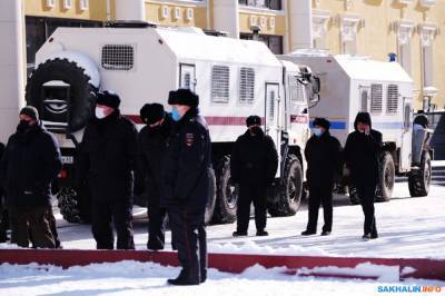 За воскресную акцию в Южно-Сахалинске задержали двух "организаторов" и "исполнителя"