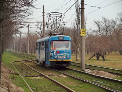 "Камышовый" трамвай в Одессе не ходит: затоплены рельсы