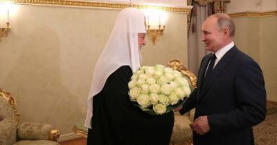 Путин поздравил Патриарха Кирилла с годовщиной интронизации