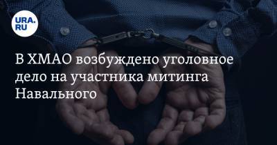 В ХМАО возбуждено уголовное дело на участника митинга Навального