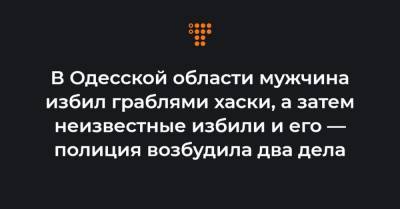 В Одесской области мужчина избил граблями хаски, а затем неизвестные избили и его — полиция возбудила два дела