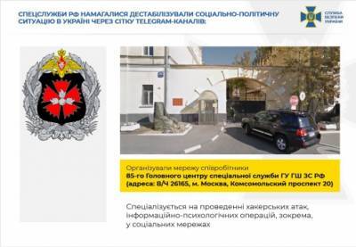 СБУ: Агентурная сеть спецслужб РФ дестабилизировала ситуацию в Украине через Telegram-каналы