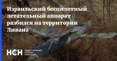 Израильский беспилотный летательный аппарат разбился на территории Ливана