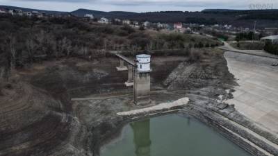 Крымский блогер показал, как выглядит почти пересохшее Партизанское водохранилище