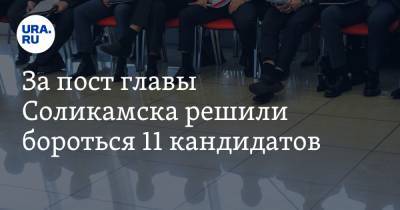 За пост главы Соликамска решили бороться 11 кандидатов