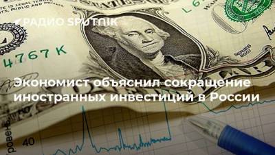 Экономист объяснил сокращение иностранных инвестиций в России