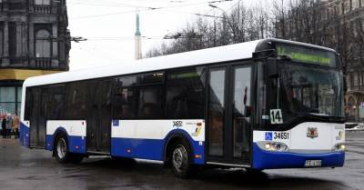 Из-за аварии в Риге временно перестали курсировать автобусы №14