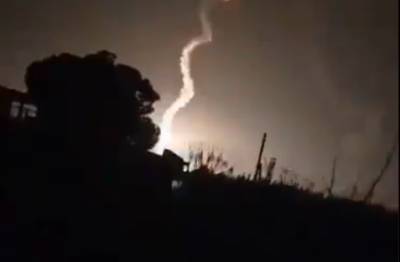 В Сирии после запуска упала ракета «Искандер», видео