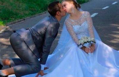 Вы только посмотрите на молодых! 10 свадебных фото, которые вызывают смех
