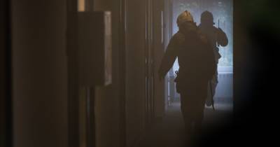 Под Гурьевском из горящей довоенной двухэтажки эвакуировали семь человек