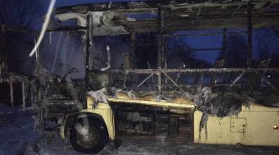 Пассажирский автобус горел в Чашникском районе