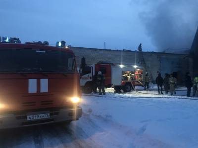 В посёлке Пригородный горело заброшенное здание