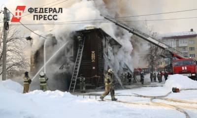 В Горно-Алтайске сгорело историческое здание