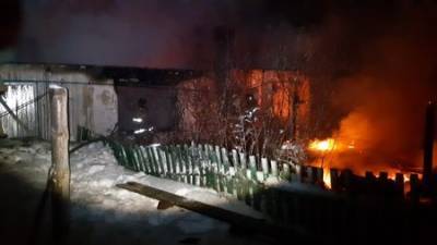 Житель Башкирии устроил пожар в двухквартирном доме, пытаясь согреться с помощью костра на кухне
