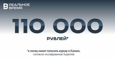 110 000 рублей за работу курьера в Казани — это много или мало?