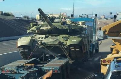 На военном полигоне в Аризоне замечен украинский танк