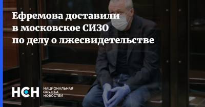 Ефремова доставили в московское СИЗО по делу о лжесвидетельстве