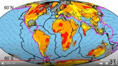 Миллиард лет сдвига тектонических плит уместили в 40-секундный ролик