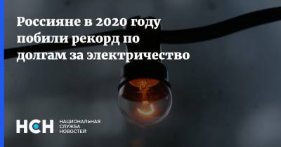 Россияне в 2020 году побили рекорд по долгам за электричество